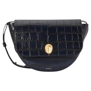 Wandler | NWOT Billy Crossbody Croc-Effect Leather Bag - Night